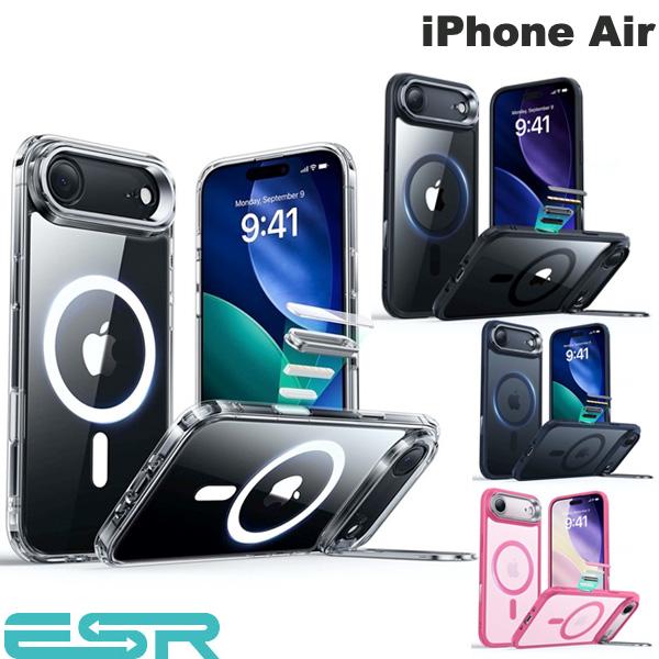 ESR iPhone Air Classic Hybrid Magnetic Case, Clear Case, Shockproof, MagSafe Compatible, Strong Magnetic, Stand, Camera Control Cover (Smartphone Case/Cover) 2025 Black, Blue, Navy, Pink