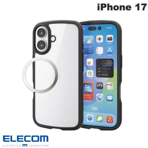 樂天商城 - エレコム iPhone 17 TOUGH SLIM LITE フレームカラー 背面ガラス メタルリング付 ブラック # PM-A25ATSLFCGBK エレコム (スマホケース・カバー) 2025