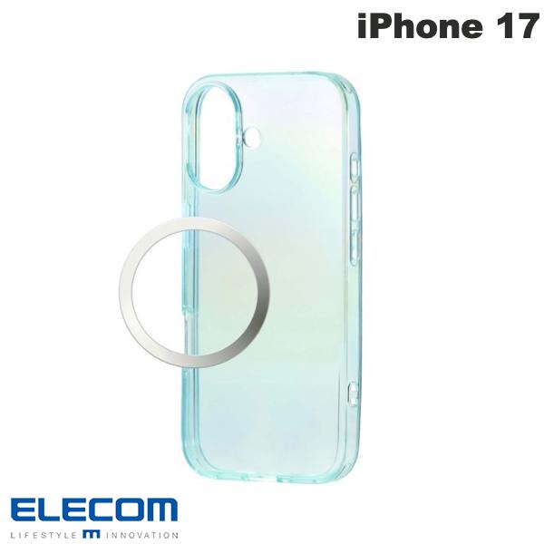 樂天商城 - エレコム iPhone 17 ソフトケース クリアオーロラ メタルリング付 ブルー # PM-A25AUCABU エレコム (スマホケース・カバー) 2025