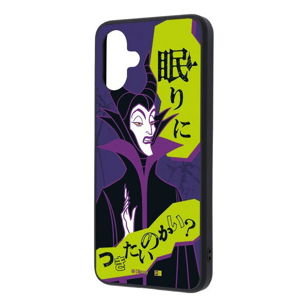 ingrem Galaxy A25 5G ディズニー maru 衝撃吸収 バンパー ハイブリッドケース ヴィランズ_マレフィセント2 # IC-DGA25K4TB/AU7 イングレム (アンドロイドスマホケース・カバー)