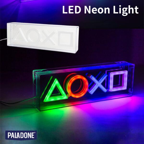 プレステ グッズ プレイステーション アイコン ライト ロゴ PALADONE LED Neon Light LEDライト / PlayStation 公式ライセンス品 # MSY12716PS パラドン (照明) ゲーム部屋 LEDイルミネーション プレゼント 子供 ギフト