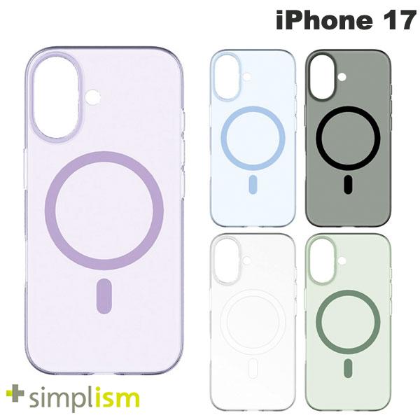 樂天商城 - iPhone17 ケース クリアケース 透明 クリアカラー パープル シンプル おしゃれ トリニティ Simplism iPhone 17 [AIR-REAL INVISIBLE] MagSafe対応 薄型軽量ハードケース シンプリズム (スマホケース・カバー)