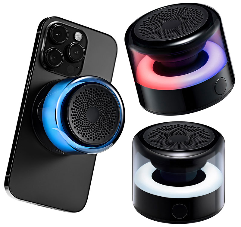OURS7 MagSafe対応 ポータブルスピーカー LUMEN アワーズセブン (Bluetooth接続スピーカー ) ポータブルスピーカー 小型 磁石付き マグネット 光る イルミネーション おしゃれ 透明 スケルトン kitcut-ps-10144480 Premium Selection 楽天市場店 サンプル画像3