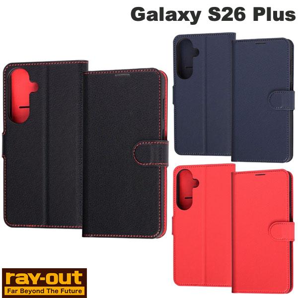 樂天商城 - Galaxy S26Plus ケース 手帳型 カード収納 PUレザーケース スタンド Ray Out Galaxy S26 Plus 手帳型レザーケース シンプル マグネット レイアウト (アンドロイドスマホケース・カバー)