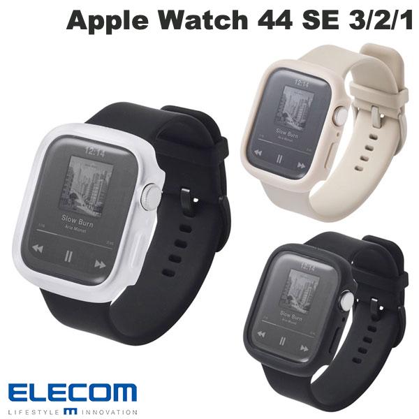 樂天商城 - エレコム Apple Watch 44mm SE 3 / 2 / 1 フルカバーケース TOUGH SLIM プレミアムガラス 高透明 (アップルウォッチケース カバー)