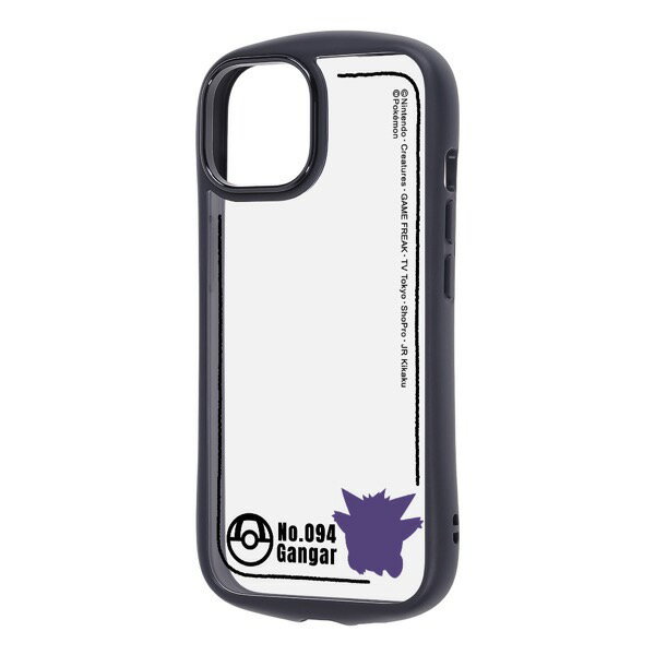 樂天商城 - Ray Out iPhone 15 / 14 / 13 ポケットモンスター Puffull ハイブリッドケース ゲンガー_シルエット # RC-PP51CMD2B/PK69 レイアウト (スマホケース・カバー)