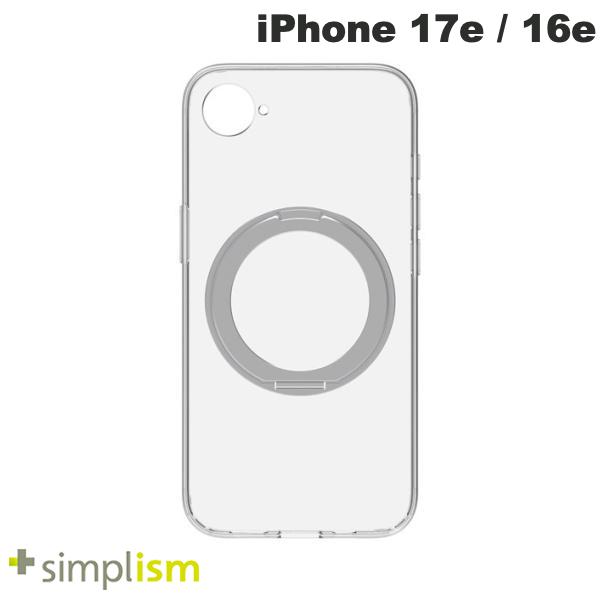 Trinity Simplism iPhone 17e / 16e [Turtle Solid MagStand] Ultra-precise design MagSafe compatible Hybrid clear case with ring stand # TR-IP26S-TTSLMSS-CSV Simplism (smartphone case/cover) Clear case Transparent