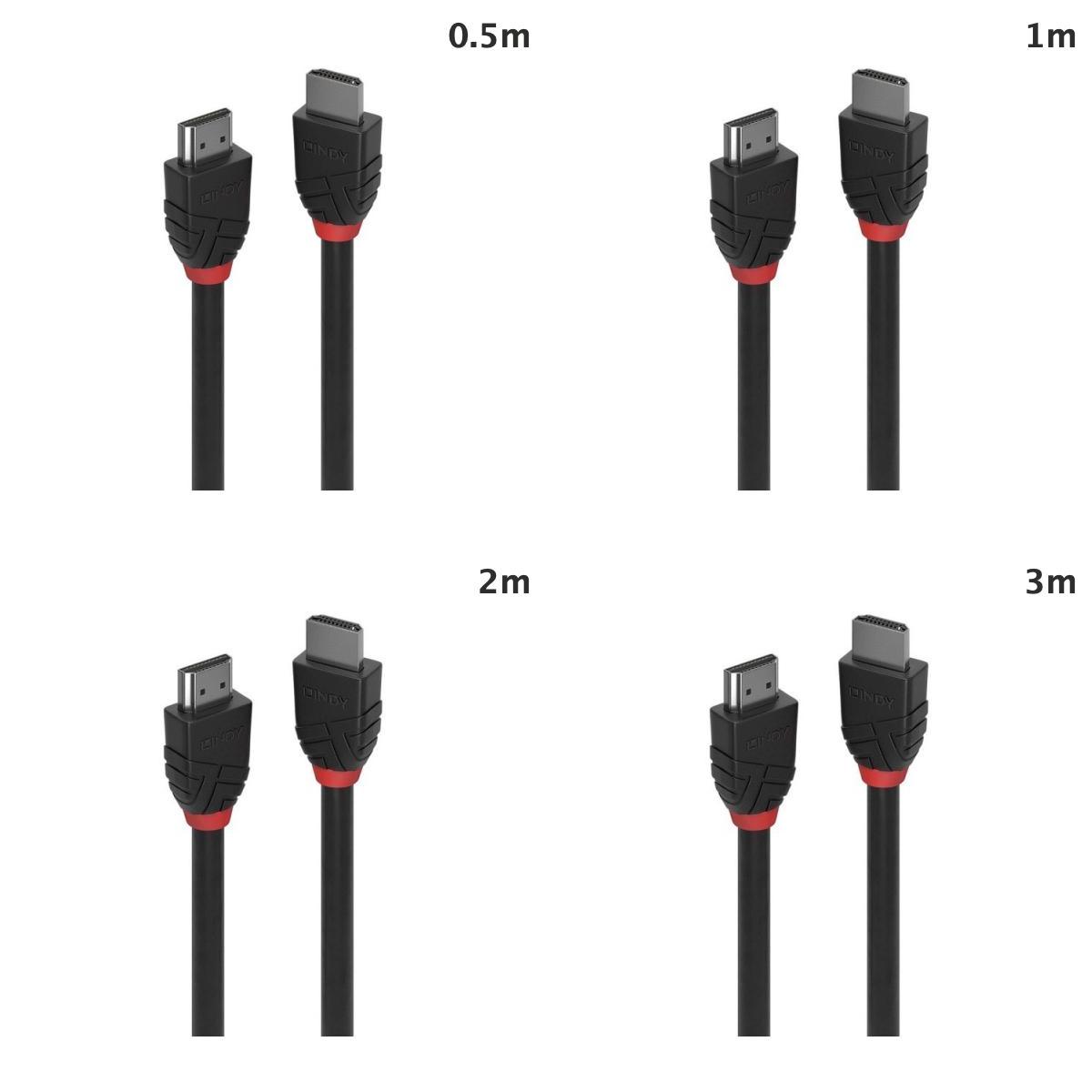LINDY BLACK LINE 8K HDMI ケーブル リンディ (HDMIケーブル) 0.5m 50cm / 1m / 2m...