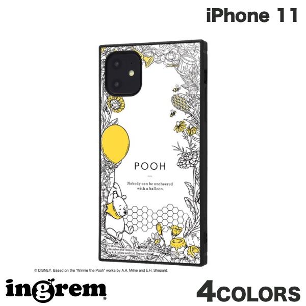 [ネコポス送料無料] ingrem iPhone 11 / XR ディズニーキャラクター 耐衝撃ハイブリッドケース KAKU くまのプーさん イングレム (スマホケース・カバー)