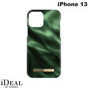 [lR|X] IDEAL OF SWEDEN iPhone 13 Fashion Case EMERALD SATIN # IDFCAW19-I2161-154 ACfBA Iu XEB[f (X}zP[XEJo[)