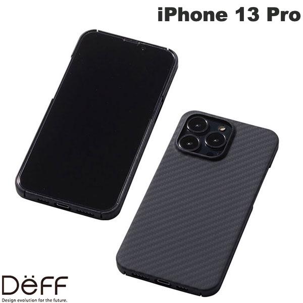  Deff iPhone 13 Pro DURO ケブラーケース マットブラック # DCS-IPD21M3KVMBK ディーフ (スマホケース・カバー) 超軽量 軽量 デューロ アラミド繊維 カッコイイ かっこいい