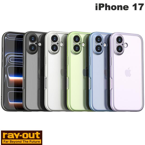iPhone 17 Case with Lens Protection and Lens Cover - Ray Out iPhone 17 Soft Case - Precision Design, Seamless Fit, Matte Metallic Layout (Smartphone Case/Cover) - Clear Back