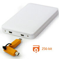  ［在庫限り］ Data Watch Technologies DataTale 2.5 HDD Enclosure with Guardian Secure Key USB2.0 ホワイト # EU-S10-Y データウォッチテクノロジー (HDDケース)