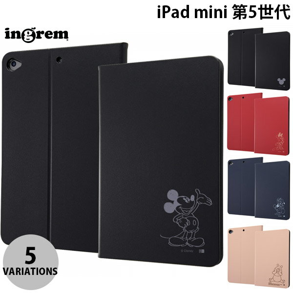 ネコポス送料無料 ingrem iPad mini 第5世代 ディズニーキャラクター レザーケース イングレム (タブレットカバー ケース)