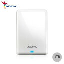 ADATA 1TB HV620S ポータブルハードドライブ USB 3.1 ホワイト # AHV620S-1TU31-CWH エーデータ (外付けハードディスク)