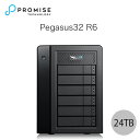 Promise Pegasus32 R6 24TB (4TBx6) Thunderbolt 3 / USB 3.2 Gen2 Ή Xg[W 6xC n[hEFA RAIDOtn[hfBXN # F40P2R600000004 v~X eNmW[ (n[hfBXN)