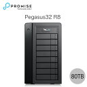 Promise Pegasus32 R8 80TB (10TBx8) Thunderbolt 3 / USB 3.2 Gen2 Ή Xg[W 8xC n[hEFA RAIDOtn[hfBXN # F40P2R800000011 v~X eNmW[ (n[hfBXN)