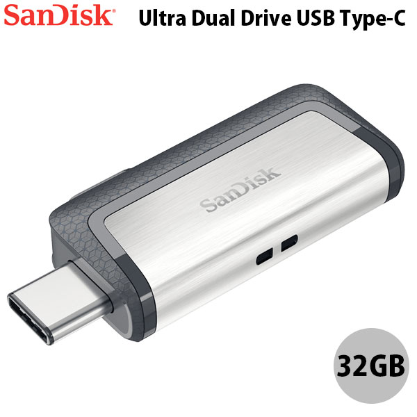 [ネコポス送料無料] SanDisk 32GB Ultra Dual Drive USB Type-C & USB A (USB 3.1 Gen 1 / USB 3.0) Flash Drive 海外パッケージ # SDDDC2-032G サンディスク (フラッシュメモリー)