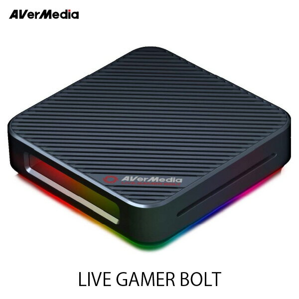 AVerMedia TECHNOLOGIES Live Gamer BOLT 4K/60fps HDR対応 Thunderbolt 3 外付け キャプチャーデバイス # GC555 アバーメディアテクノロジーズ (ビデオ入出力・コンバータ) ゲーム配信 実況 ボックス HDMI youtube ニコニコ動画