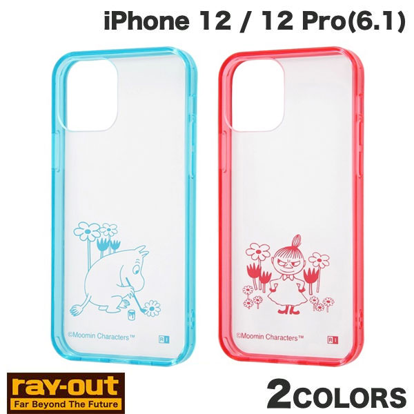 Ray Out iPhone 12 / 12 Pro 무민 하이브리드 케이스 Charaful 레이아웃 (스마트폰 케이스 커버) 미이 캐릭터 귀여운