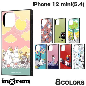 [ネコポス発送] ingrem iPhone 12 mini ムーミン 耐衝撃ハイブリッドケース KAKU イングレム (iPhone12mini スマホケース)