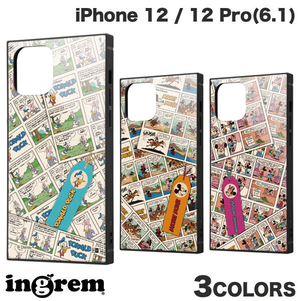 ingrem iPhone 12 / 12 Pro ディズニーキャラクター 耐衝撃ハイブリッドケース KAKU comic イングレム (スマホケース・カバー)(2)