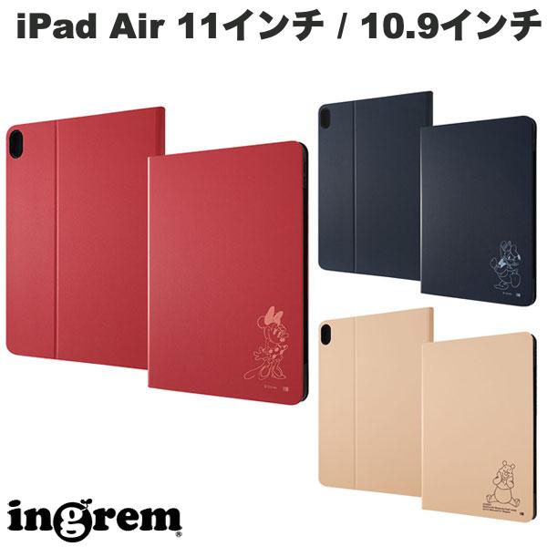 ネコポス送料無料 ingrem 10.9インチ iPad Air 第5 / 4世代 ディズニーキャラクター レザーケース イングレム (タブレットカバー ケース)