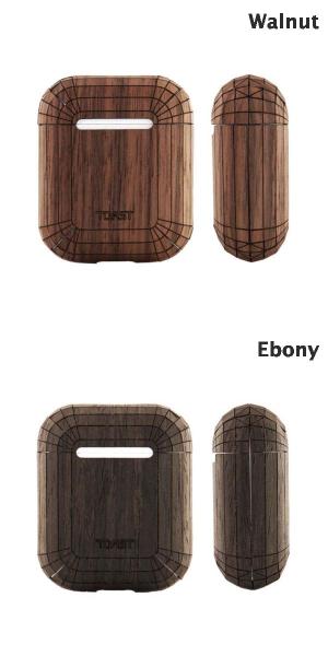 ウッドケース 木製 木目 TOAST AirPods Wireless Plain Wood スキンシール 木製 ト...