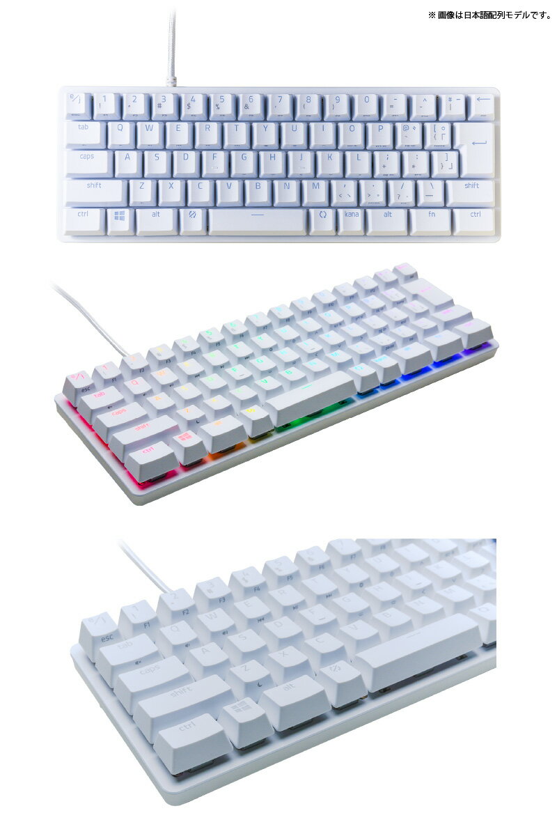 �ڹ��������ʡ� Razer Huntsman Mini JP ���ܸ����� ����å������ץƥ����륹���å� �����ߥ� �ߥ˥����ܡ��� �졼���� (�����ܡ���) �ϥ�ĥޥ� rbf23 ras24