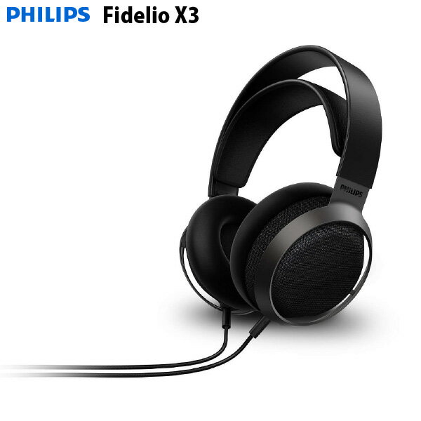 PHILIPS Fidelio X3 ケーブル着脱式 有線ヘッドホン ブラック # X3/00 フィリップス (ヘッドホン)