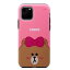 [ͥݥ̵] κ߸˸¤ LINE FRIENDS iPhone 11 Pro DUAL GUALD Full Face CHOCO # KCJ-DFT003 饤ե (ޥۥС)