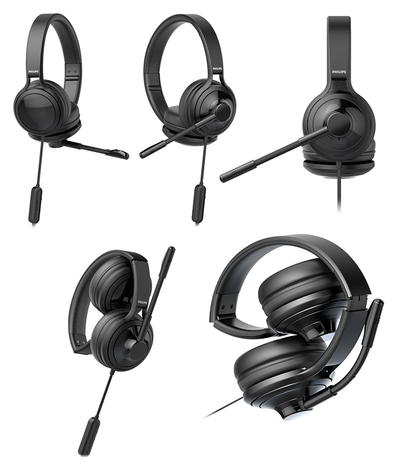 PHILIPS TAH3155 USB接続 有線 PC向けヘッドセット # TAH3155BK/97 フィリップス (ヘッドセット・USB)