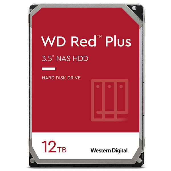 Western Digital 12TB WD Red Plus 3.5インチ SATA III WD120EFBX ウエスタンデジタル (内蔵ハードディスク)