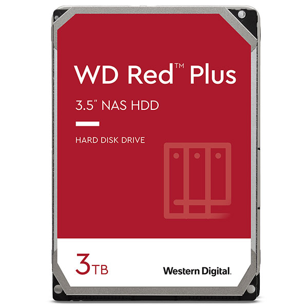 Western Digital 3TB WD Red Plus 3.5インチ SATA III # WD30EFZX ウエスタンデジタル (内蔵ハードディスク)