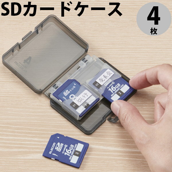 乐天商城 - ELECOM エレコム SDカードケース 4枚収納 SD # CMC-06NSD4 エレコム (ケース)