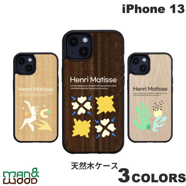 マンアンドウッド スマホケース メンズ [ネコポス送料無料] Man & Wood iPhone 13 天然木ケース HENRI MATISSE マンアンドウッド (スマホケース・カバー)