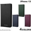 GRAMAS COLORS iPhone 13 EURO Passione PU Leather Book Case グラマス (スマホケース カバー) サフィアーノ 専用保護フィルム付き