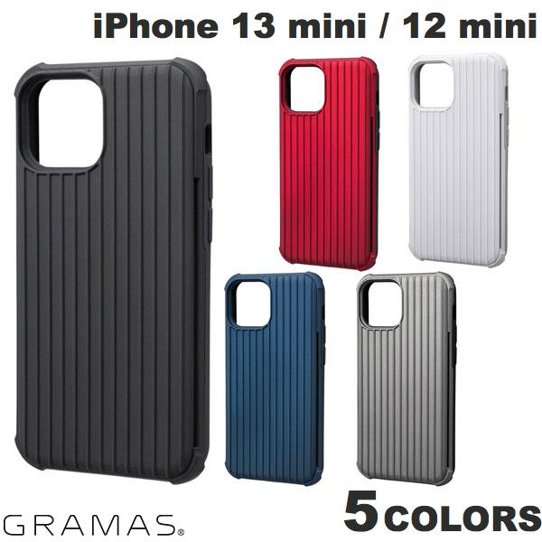 ネコポス送料無料 【在庫処分特価】 GRAMAS COLORS iPhone 13 mini / 12 mini Rib-Slide Hybrid Shel Case グラマス (スマホケース カバー)