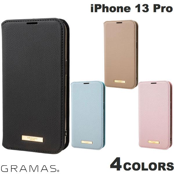 ネコポス送料無料 【在庫処分特価】 GRAMAS COLORS iPhone 13 Pro Shrink PU Leather Book Case グラマス (スマホケース カバー) シュリンクレザー