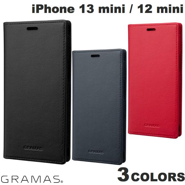 GRAMAS iPhone 13 mini / 12 mini Italian Genuine Leather Book Case {v O}X (X}zP[XEJo[) C^AU[