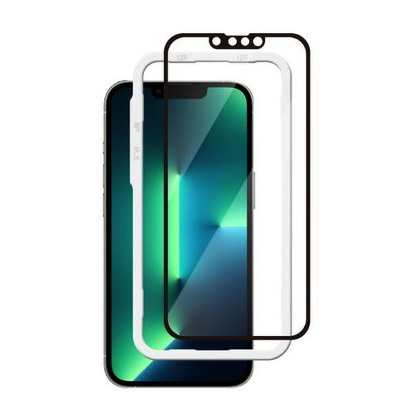 [lR|X] Corallo iPhone 13 / 13 Pro HD EDGE GLASS 򓧖^Cv Black 0.3mm # GB_IMMSPSEHE_BK R[ (iPhone13 / 13Pro KXtB)