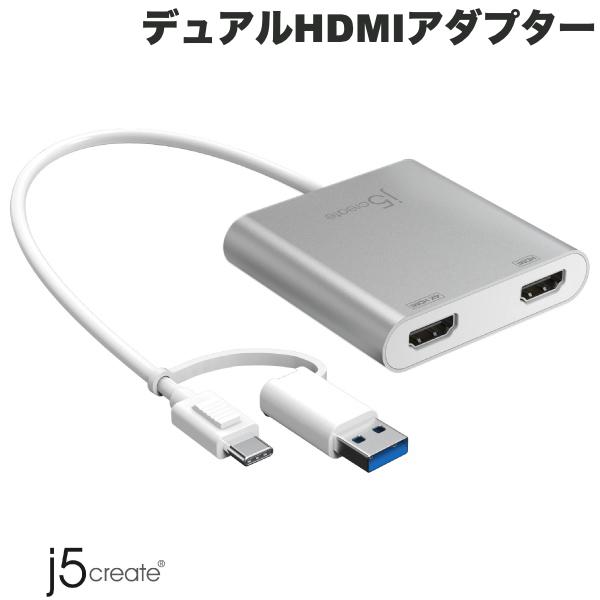 ڤڡ j5 create USB Type-C / USB A ǥ奢 HDMI ǥץ쥤ץ M1 Macб # JCA365 ե֥ꥨ (USB Type-C ץ)