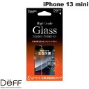 ネコポス送料無料 Deff iPhone 13 mini ハイグレードガラス 平面2.5D マット 0.25mm DG-IP21SM2F ディーフ (iPhone13mini ガラスフィルム)