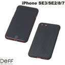 ネコポス送料無料 Deff iPhone SE 第3世代 / SE 第2世代 / 8 / 7 Ultra Slim Light Case DURO マットブラック DCS-IPDSE3KVMBK ディーフ (スマホケース カバー)
