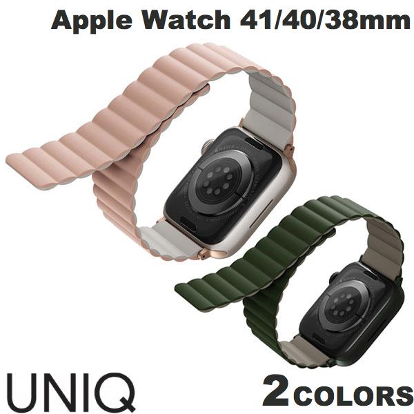  UNIQ Apple Watch 41 / 40 / 38mm REVIX リバーシブル マグネットシリコンバンド ユニーク (アップルウォッチ ベルト バンド) シリコン レディース