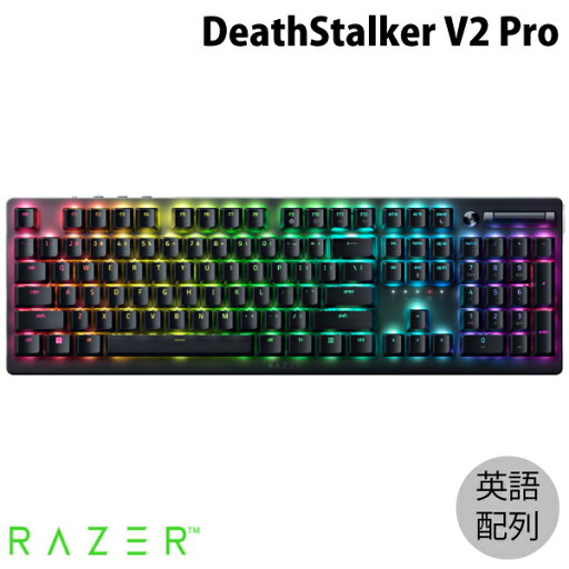 【国内正規品】 Razer DeathStalker V2 Pro 英語配列 有線 / Bluetooth 5.0 / 2.4GHz ワイヤレス 両対応 静音リニアオプティカルスイッチ 薄型ゲーミングキーボード Linear Optical Switch レーザー デスストーカー 【国内正規品】 Razer DeathStalker V2 Pro 英語配列 有線 / Bluetooth 5.0 / 2.4GHz ワイヤレス 両対応 静音リニアオプティカルスイッチ 薄型ゲーミングキーボード Linear Optical Switch レーザー デスストーカー