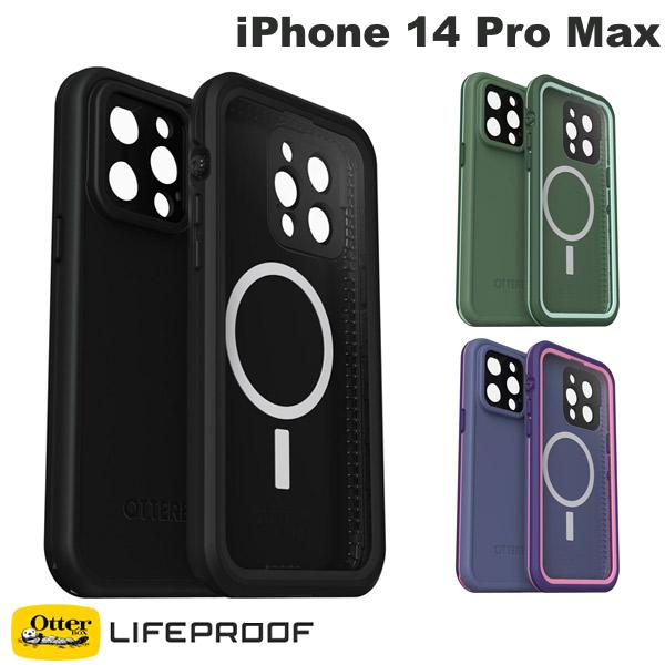 ڤڡ OtterBox LifeProof iPhone 14 Pro Max FRE ɿ ɿ  Ѿ׷  MagSafeб åܥå 饤եץ롼 (ޥۥС) ȥɥ Ϥ 