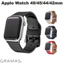 [lR|X] GRAMAS Apple Watch 49 / 45 / 44 / 42mm Italian Genuine Leather Watch 49 / band O}X (AbvEHb` xg oh) U[ Y