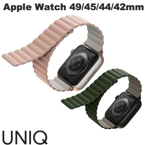  UNIQ Apple Watch 49 / 45 / 44 / 42mm REVIX リバーシブル マグネットシリコンバンド ユニーク (アップルウォッチ ベルト バンド) シリコン メンズ