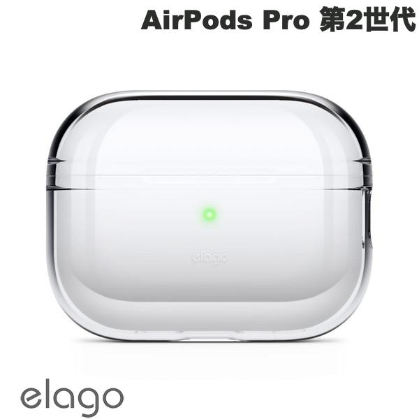 elago AirPods Pro 第2世代 CLEAR BASIC CASE Clear EL_A2PCSTPBR_CL エラゴ (AirPods Proケース)